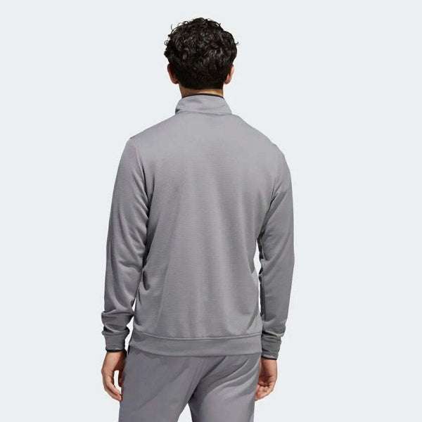 adidas Quarter Zip Pullover - Grey / Black