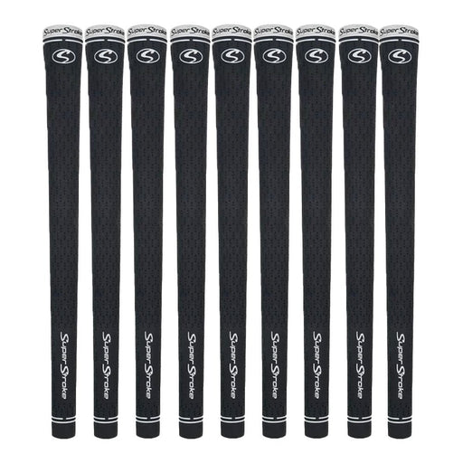 9 Piece SuperStroke S-Tech Golf Grip - Black/White Grip Kit