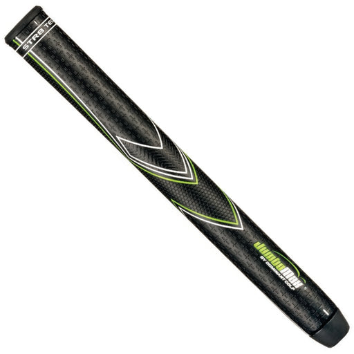 JumboMax STR8 Tech Non-tapered Swing Grips - Black/green - Golf Club Part