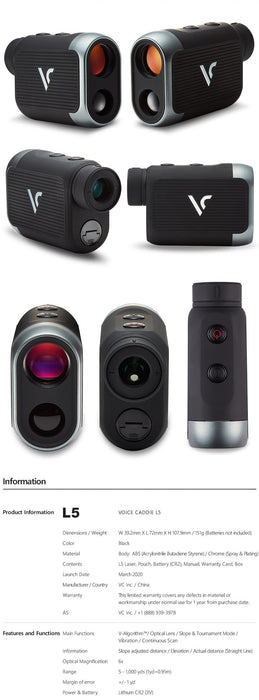 Voice Caddie L5 Rangefinder - Golf Rangefinder - view 12