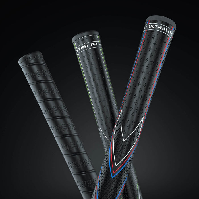 JumboMax STR8 Tech Non-tapered Swing Grips - Black/green - Golf Club Part - view 3