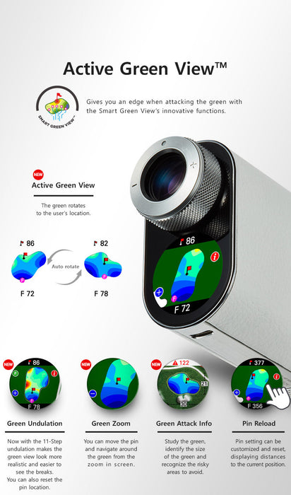 Voice Caddie SL2 Active Hybrid Laser Rangefinder with Gps - Golf Rangefinder - view 6