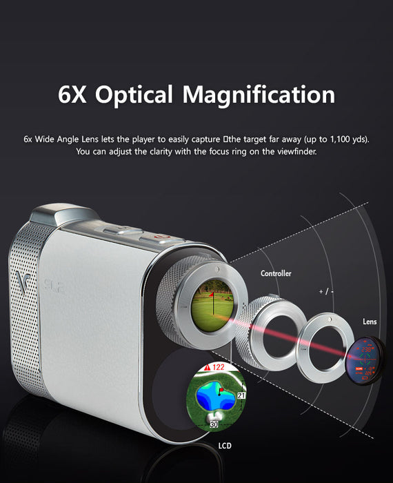 Voice Caddie SL2 Active Hybrid Laser Rangefinder with Gps - Golf Rangefinder - view 8