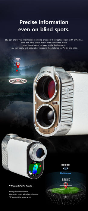 Voice Caddie SL2 Active Hybrid Laser Rangefinder with Gps - Golf Rangefinder - view 9