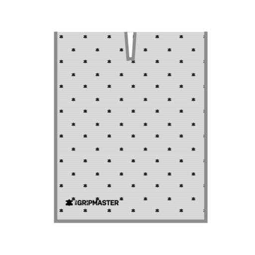 The Grip Master White Towel with Grey Dancing Logo - Golf Towel