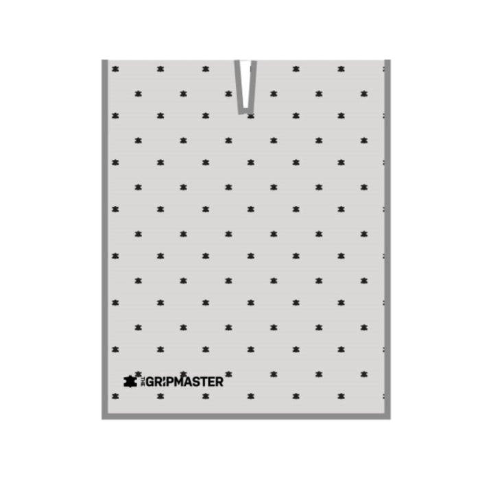 The Grip Master White Towel with Grey Dancing Logo - Golf Towel