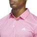 adidas Core Allover Print Polo Shirt - Pure Ruby/White Polos