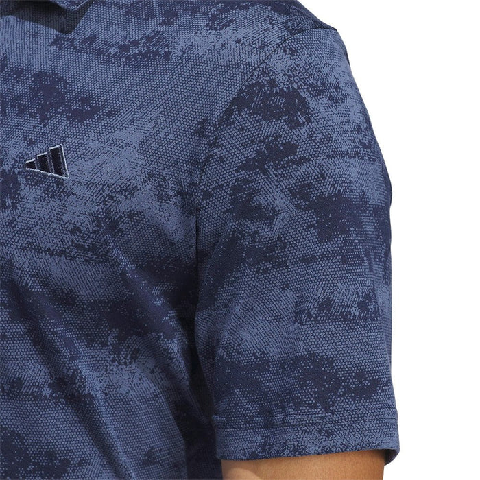 adidas Go-To Printed Mesh Polo Shirt - Blue