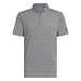 adidas Mens Go-To Printed Stripe Polo Shirt - Grey Three Mel/Black Polos