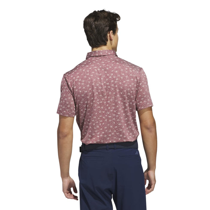 adidas Mens Ultimate365 Novelty Polo Shirt - Aurora Ruby Polos