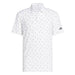 adidas Mens Ultimate365 Printed Mesh Polo Shirt - White/Black Polos