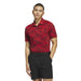 adidas Mens Ultimate365 Speed Stripe Polo Shirt - Red/Aurora Ruby/Pure Ruby Polos