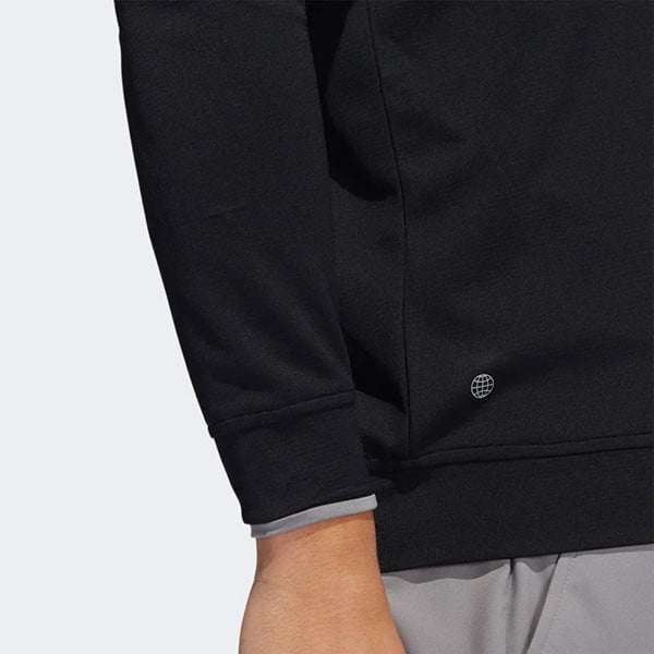 adidas Quarter Zip Pullover - Black/Grey
