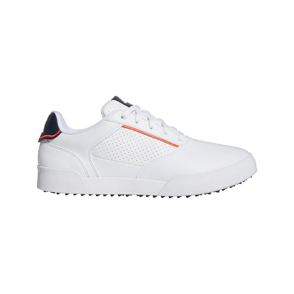 adidas Retrocross Spikeless Golf Shoes - Cloud White/Collegiate Navy