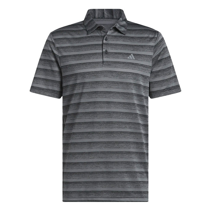 adidas Two-Colour Striped Golf Polo Shirt