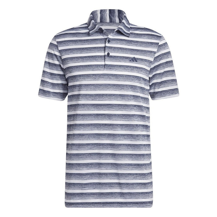 adidas Two-Colour Striped Golf Polo Shirt