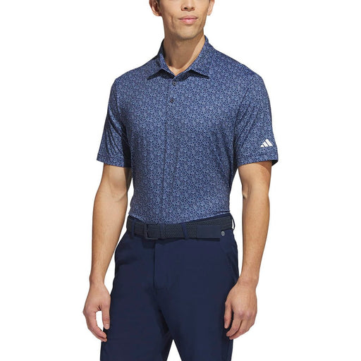 adidas Ultimate365 Allover Print Golf Polo Shirt - Collegiate Navy Polos