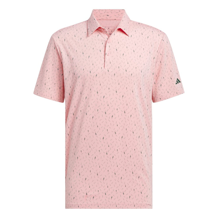 adidas Ultimate365 Allover Print Polo Shirt - Semi Pink Spark