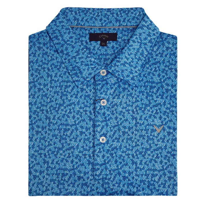 Callaway Cabot Printed Polo - Medieval Blue/Ibiza Blue