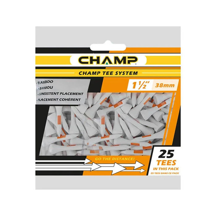 CHAMP Tee System - Golf Tees - Orange: 1 1/4 x 25 Tees