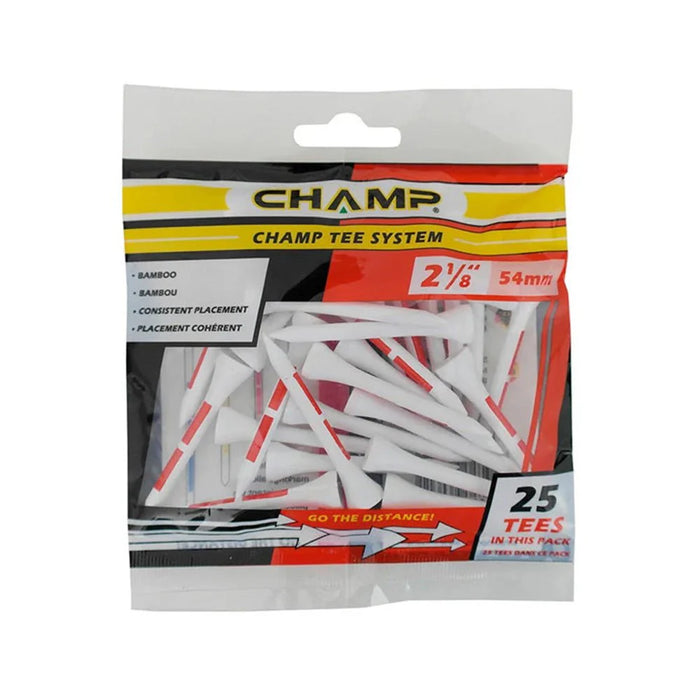 CHAMP Tee System - Golf Tees - Red: 2 1/8" - 20 Tees