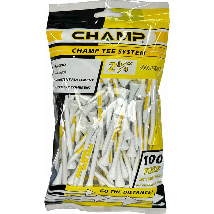 CHAMP Tee System - Yellow 2 3/4" x 100 Tees