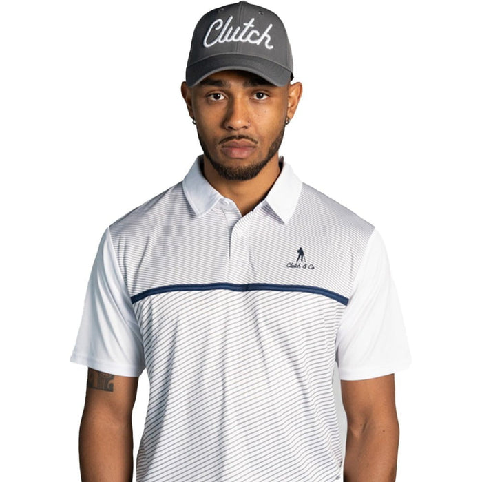 Clutch & Co Tech Stripe Polo