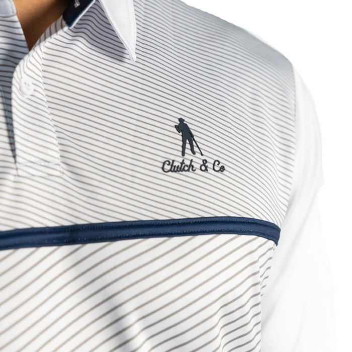 Clutch & Co Tech Stripe Polo