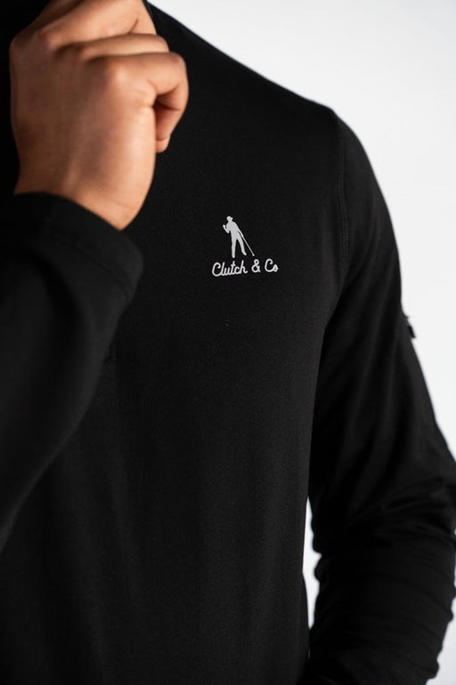 Clutch & Co 1/4 Zip Performance Top - Black