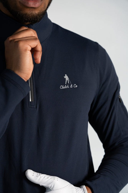 Clutch & Co 1/4 Zip Performance Top - Navy