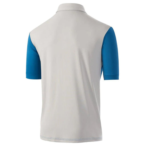 Island Green Mens Colour Block Polo Shirt - Royal Blue/Silver