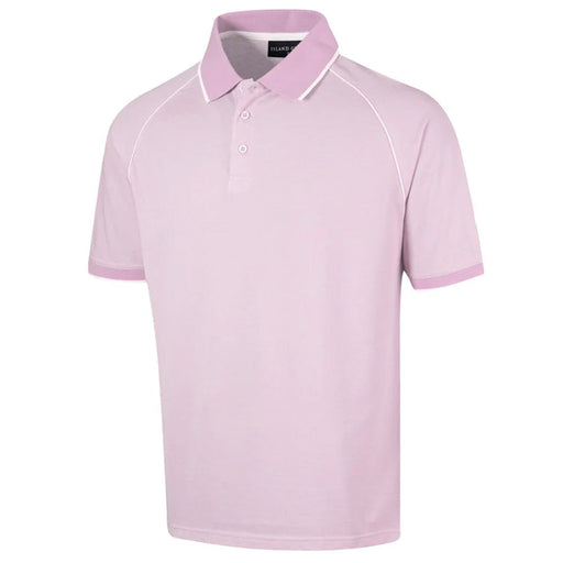 Island Green Mens Raglan Polo Shirt - Pink/White