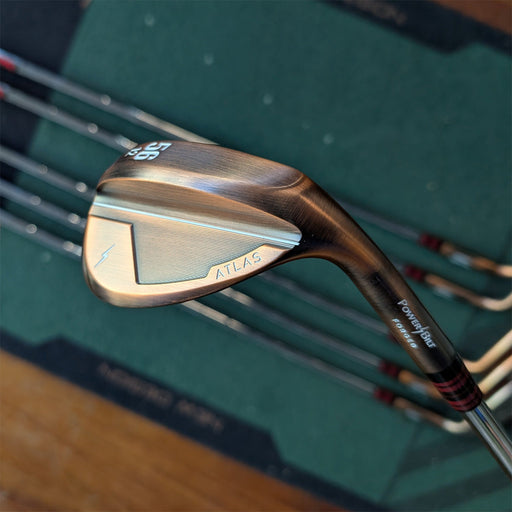 Assembled Powerbilt Atlas Wedge (Bronze) RH - KBS Hi-Rev 2.0 S - Iomic Sticky 2.3 Black - Golf Club