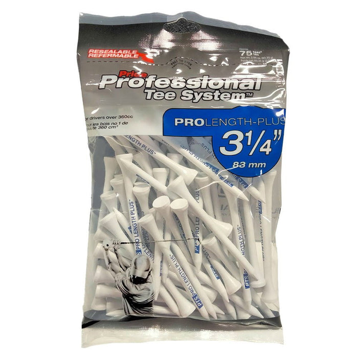 Pride Professional Tee System Golf Tees - Blue 3 1/4" x 75 Tees