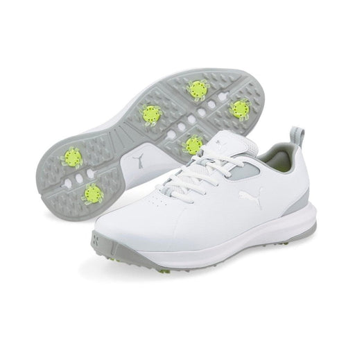 Puma Fusion FX Wide Golf Shoes - White/Silver/High Rise