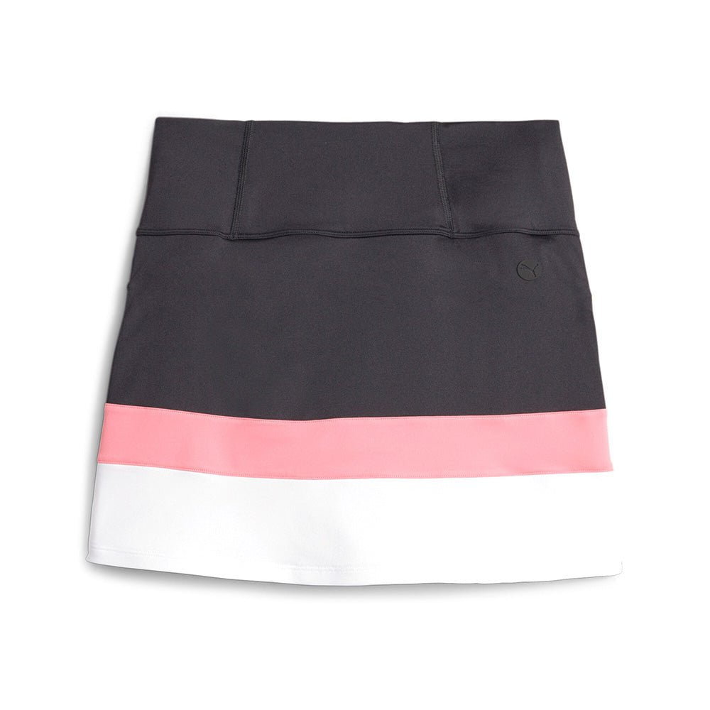 Puma PWRMESH Colorblock Golf Skirt - Puma Black/Strawberry Burst