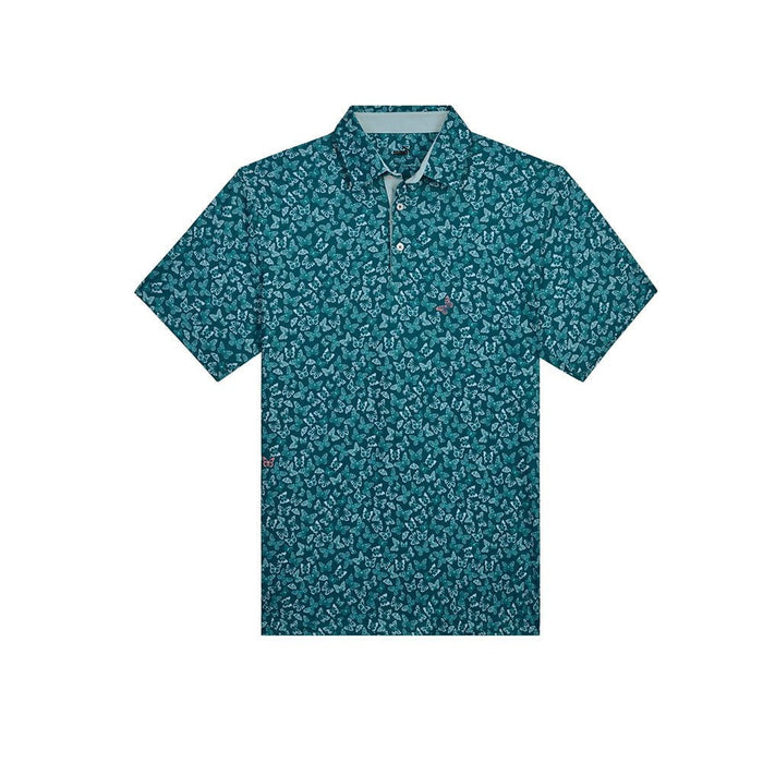 Puma Mens Cloudspun Butterflies Polo Polos