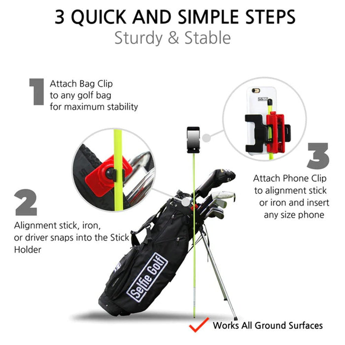 SelfieGOLF Mobile Phone Clip System