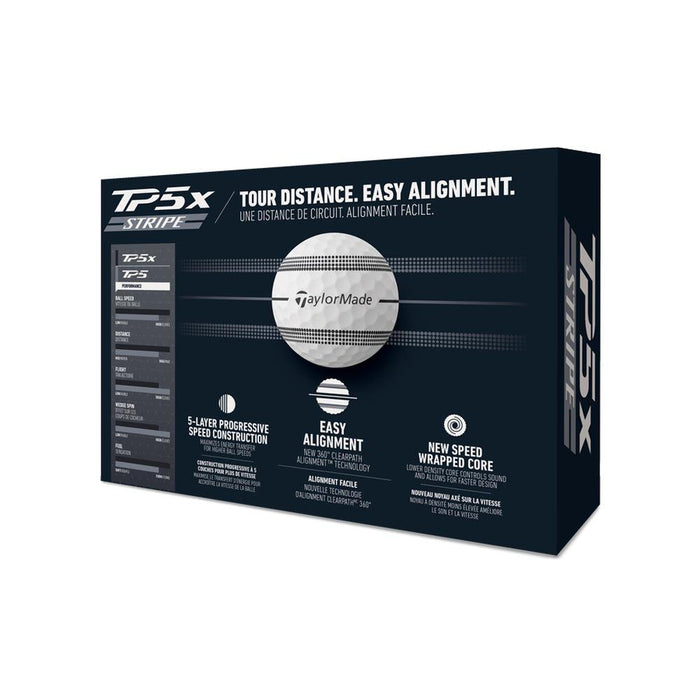 TaylorMade TP5x Stripe Golf Balls