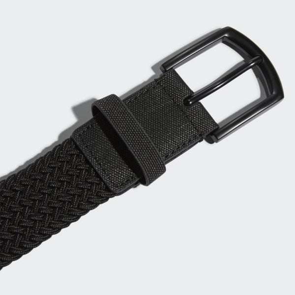 adidas Braided Stretch Belt - Black Clubtech Golf