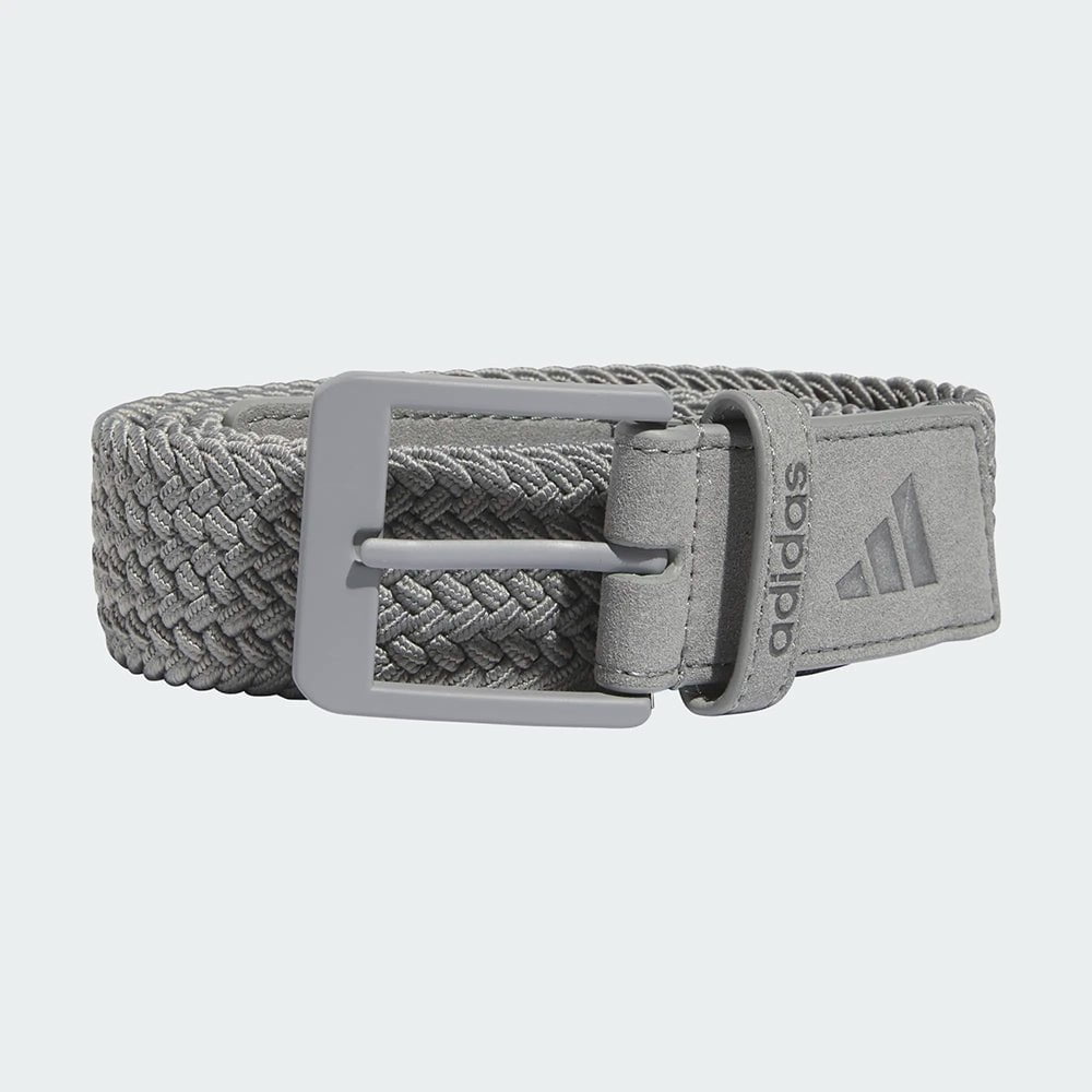 adidas Braided Stretch Belt - Grey Three