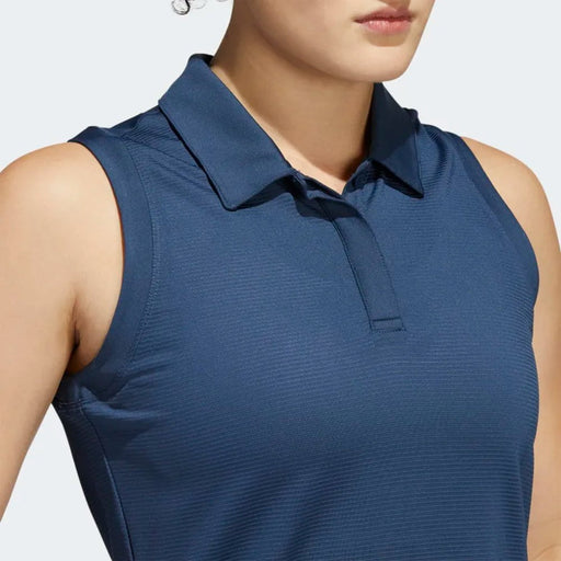 adidas Womens Sleeveless Polo Shirt - Crew Navy Polos