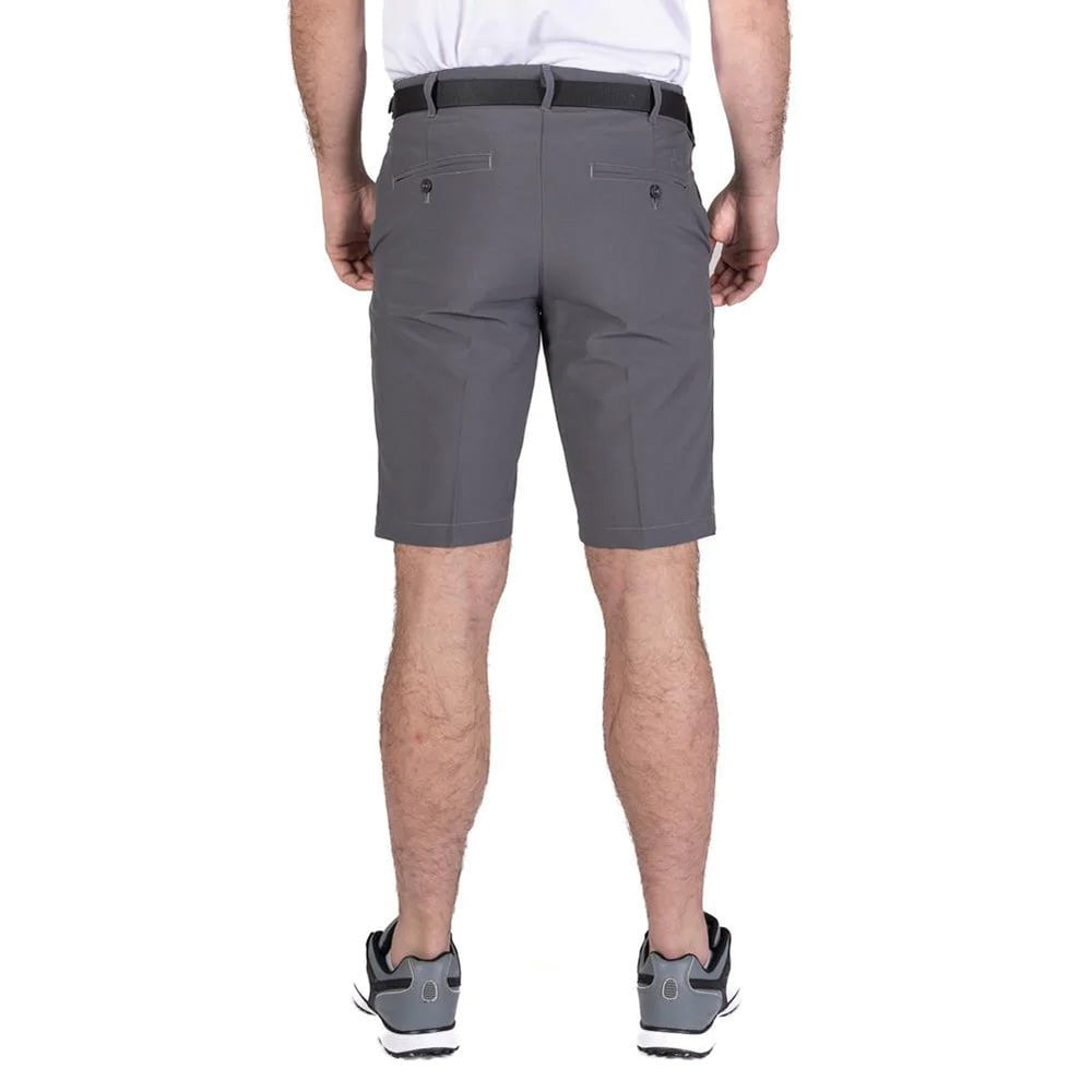 Island Green Tapered Stretch Golf Shorts - Grey