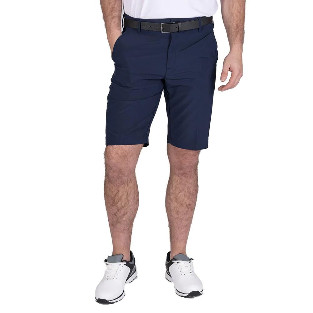Island Green Tapered Stretch Golf Shorts - Navy