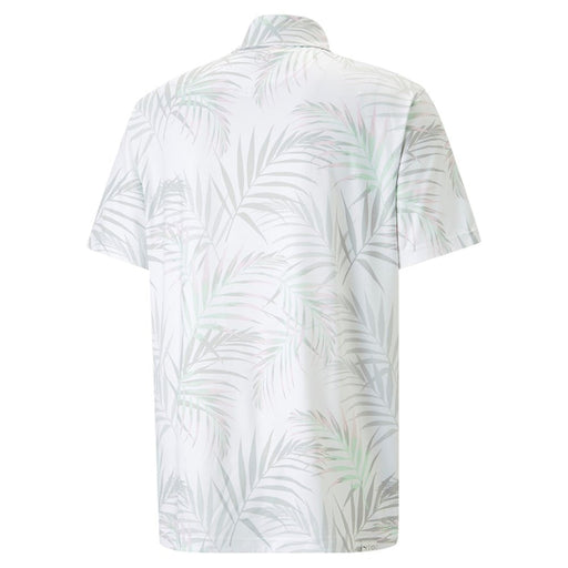 Puma Cloudspun Palm Leaf Polo - Bright White-Minty Burst