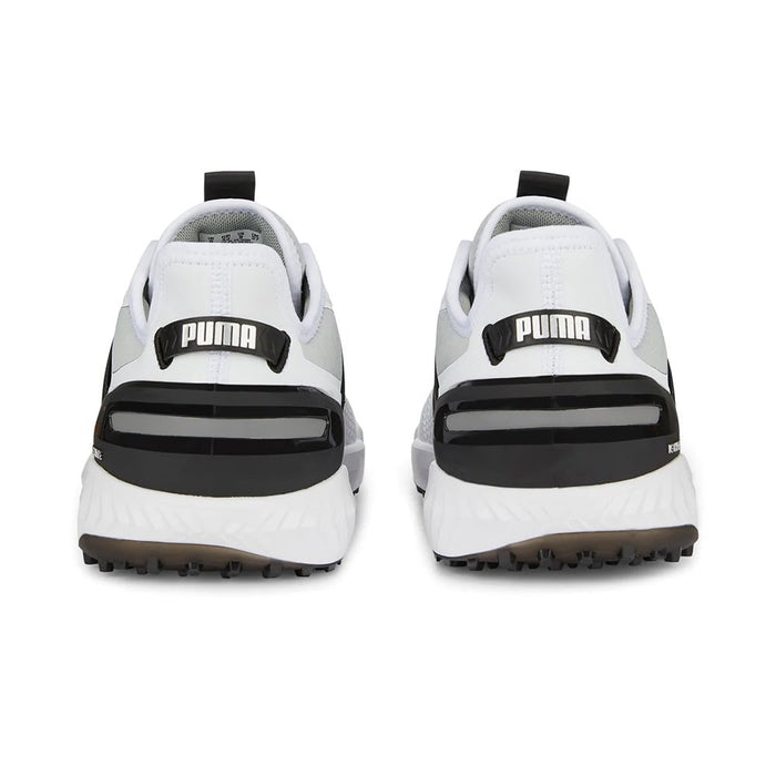 Puma IGNITE Elevate Wide Golf Shoes - White/Black/Silver