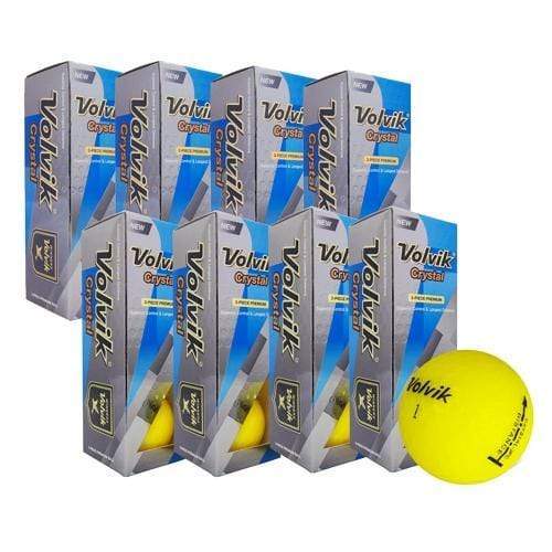Volvik Crystal Yellow Golf Balls - 3 Pack